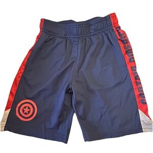 Marvel Captain America‎ Boys Blue & Red Printed Short Size Small 4T NEW